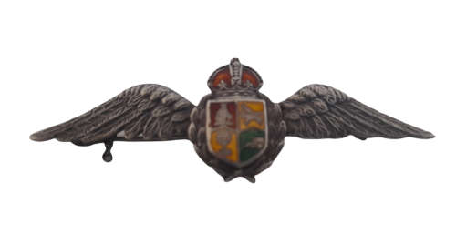 SAAF WW2 Silver Pilots Wing Sweetheart Brooch (QC0539)