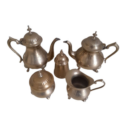 Vintage Brass Kettle Set