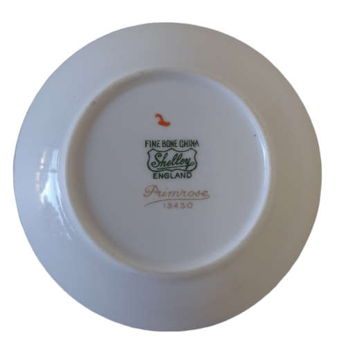 Shelley England Fine Bone China Mini Plates (8cm) and Spoon