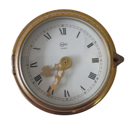 Barigo Barometer, Thermometer and Watch - Brass