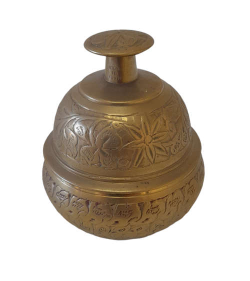 Indian Brass Elephant Claw Temple Bell