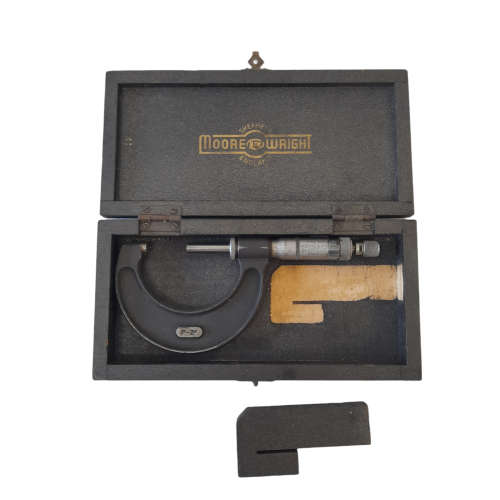 Vintage Moore and Wright 1-2` Micrometer