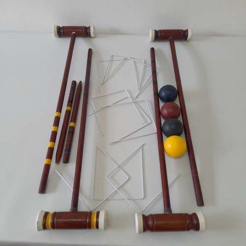Dark Wood Croquet 4 Set (QC1044)