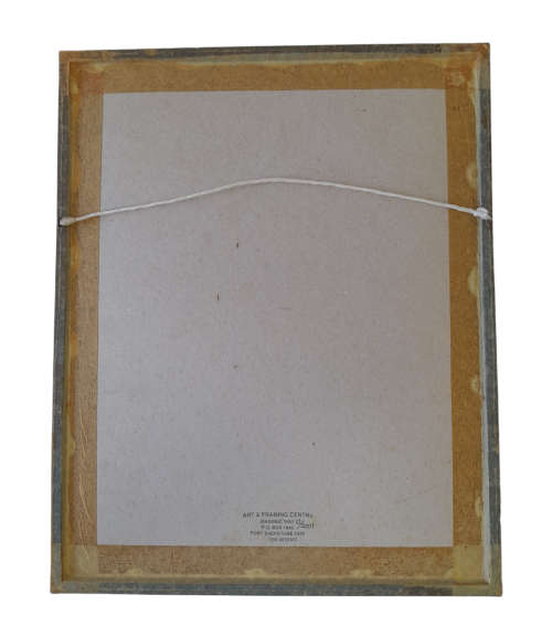 Egyptian Papyrus - 400mm x 300mm` - Seti I, The Priest And Hathor - Plastic Frame and Glass