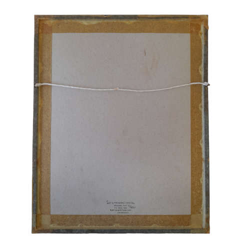 Egyptian Scene III- Painting on Papyrus in Plastic Frame in Glass - 400mm x 300mm