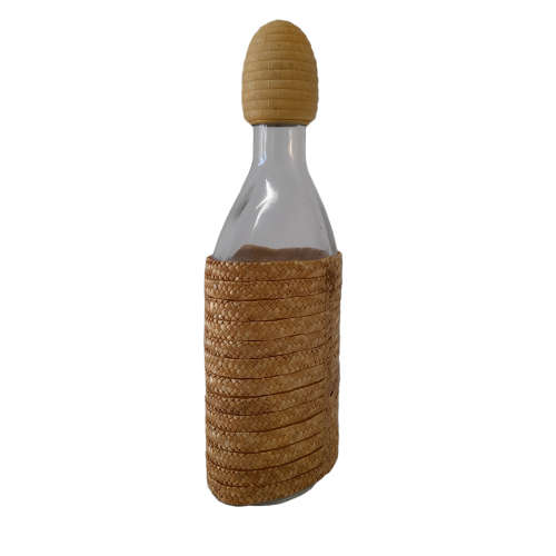 350ml Straw Wrapped Decanter Bottle