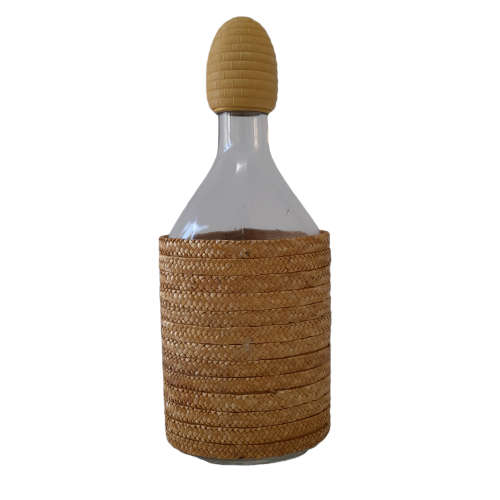350ml Straw Wrapped Decanter Bottle