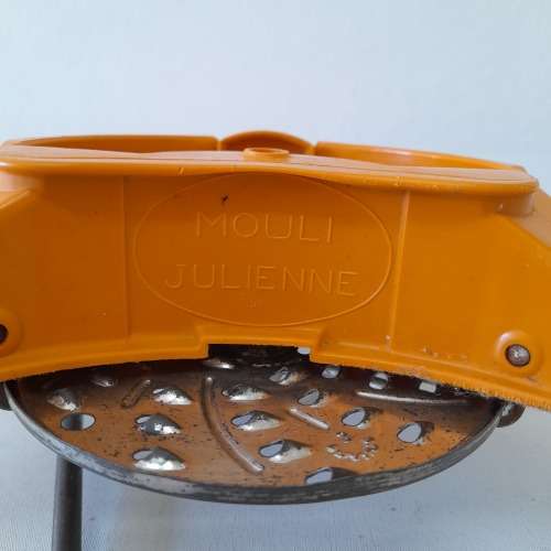 Vintage Orange Mouli Julienne Food Processor - Incomplete
