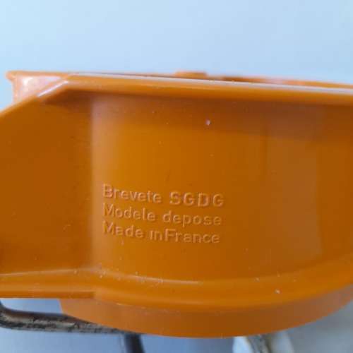 Vintage Orange Mouli Julienne Food Processor - Incomplete