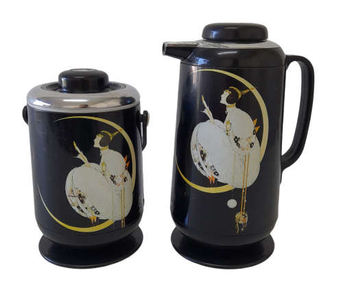 Vintage Vogue Moon Thermos and Ice Bucket (QC1196)