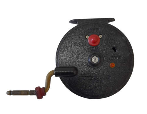 Nite-Hawk 7003 Side Casting Reel (red detail) (QC1233)