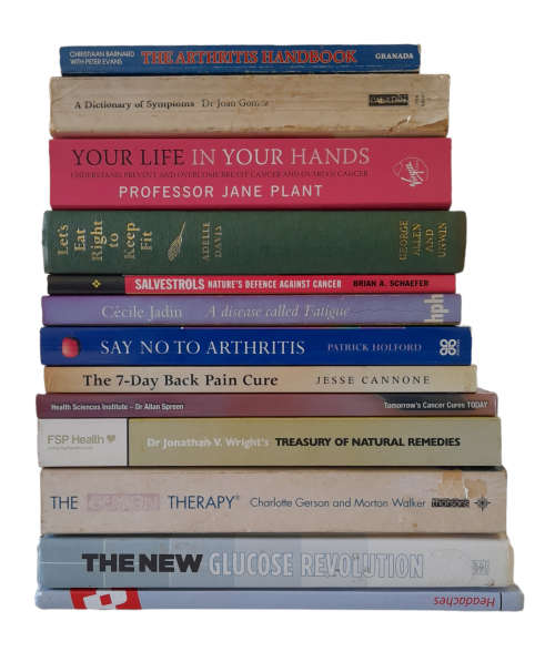 Various Health Books x 13