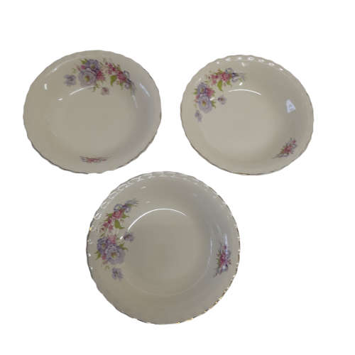 J and G Meakin - Sol 391413 - Soup Bowls x 3