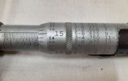 Vintage Moore and Wright 3`- 4` Micrometer