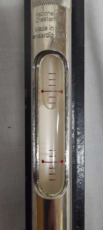 Vintage Rabone Chesterman Enginieers Spirit Level - Made in S.A. (QC1307)