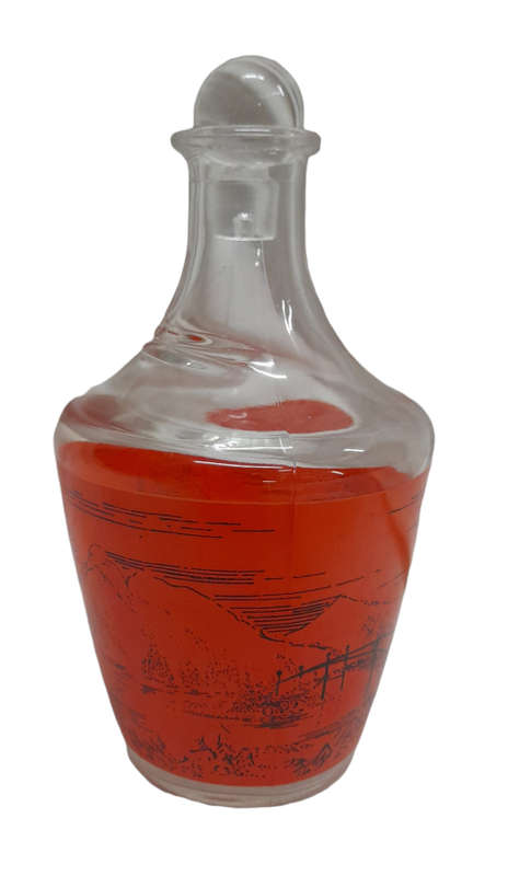 Vintage Orange Decanter Made in France