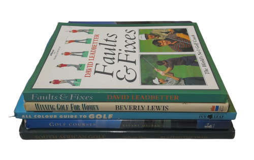 Golf Books x 5