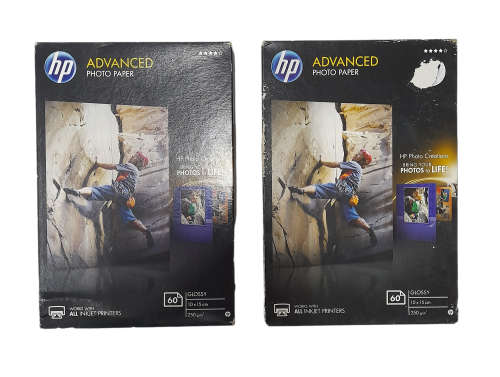 HP Advanced Glossy Photo Paper, 60 Sheet x 2