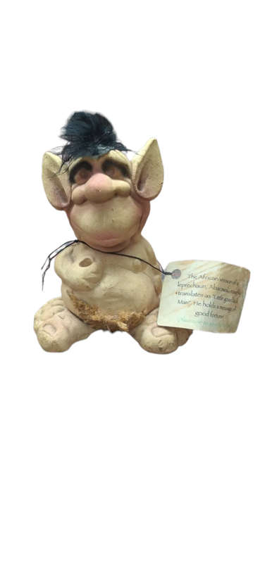 Vintage Abarawaki `Little Good Luck Man` Incense Holder