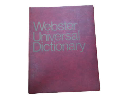 Webster Universal Dictionary 1968 and The Consolidated Webster Encyclopedic Dictionary 1962 book