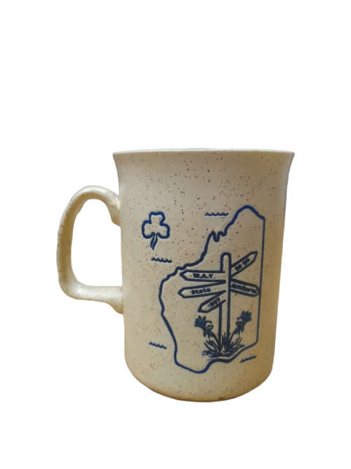 Sandalwood Australia Pottery Mug - Indication Pole 