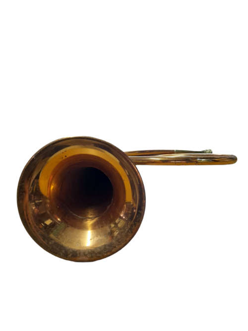 Vintage Circular Hunting Horn, Copper Trumpet