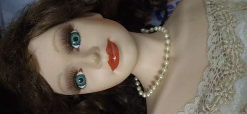 Vintage Bridal Porcelain Doll 22 inch