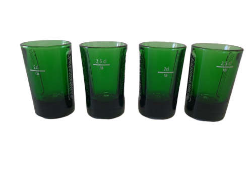 Green Jagermeister Shot Glasses x 4 2,5cl  