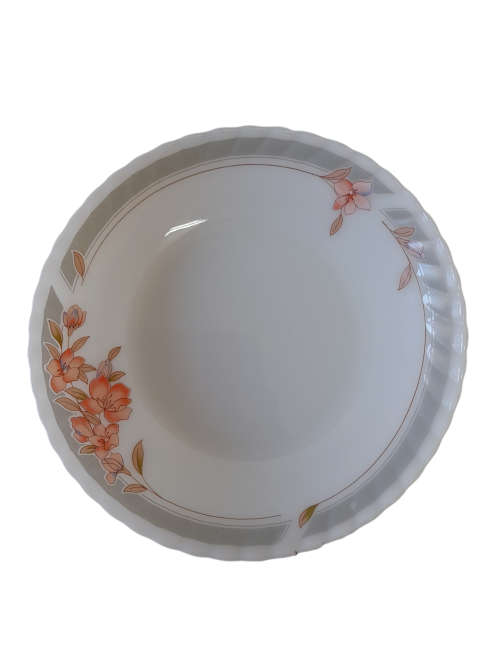 Vintage Indopal White Milk Glass Casserole Dish Bowl  