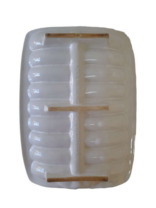 Vintage Ceramic Asparagus Plate - Oven Suitable Vegetable Plate  