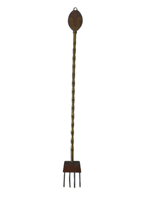 Vintage Brass Fire Toasting Fork  