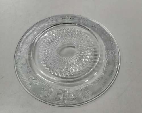Vintage Pressed Glass Dinner Plate