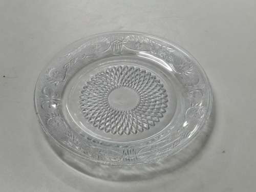 Vintage Pressed Glass Dinner Plate