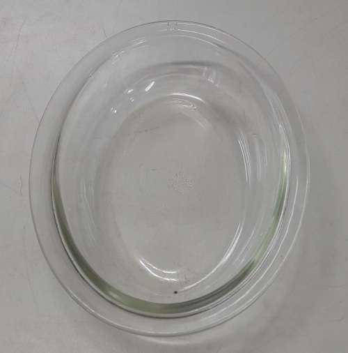 Vintage JAJ 291 Pyrex Glass Oval Pie Dish
