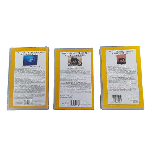 National Geographic VHS Video x 3