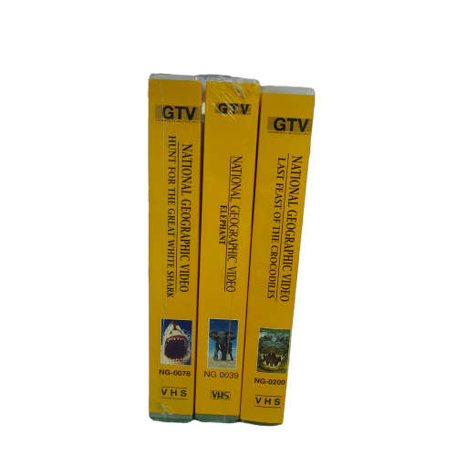 National Geographic VHS Video x 3