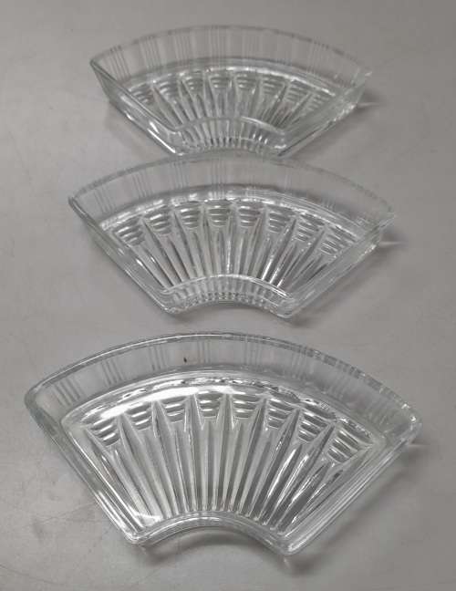 Vintage  Kromex Replacements Pieces Quarter  Lazy Susan Glass Serving  Dish