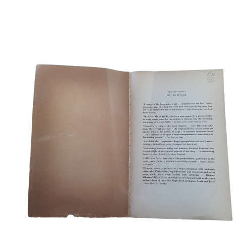 Oscar Wilde by Richard Ellmann book