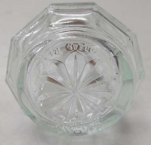 Pressed Glass Jacobean Condiment Bottle (Oil/Vinegar) x 2