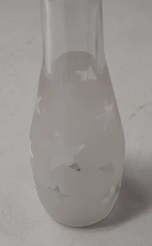 Frosted Glass Bottle Bell, Homemade