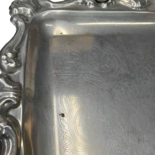 Stainless Steel Tea Set With Tray - 6 Piece