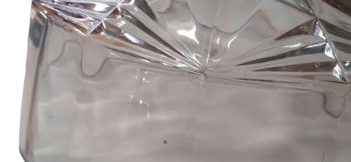 Vintage KIG Indonesia Pink Glass Serving Bowl