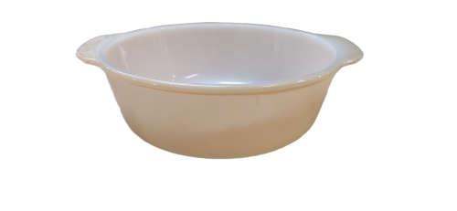 Vintage Fire-King 2 Qt. Casserole Dish Peach Lustre