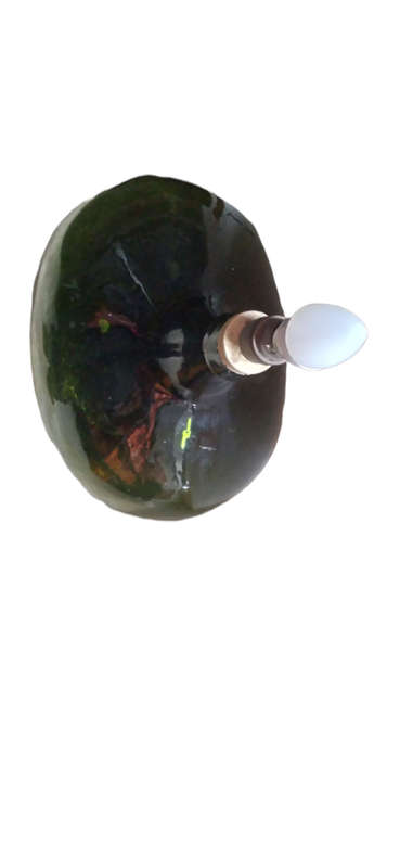 Antique Demijohn Large Bottle, Green