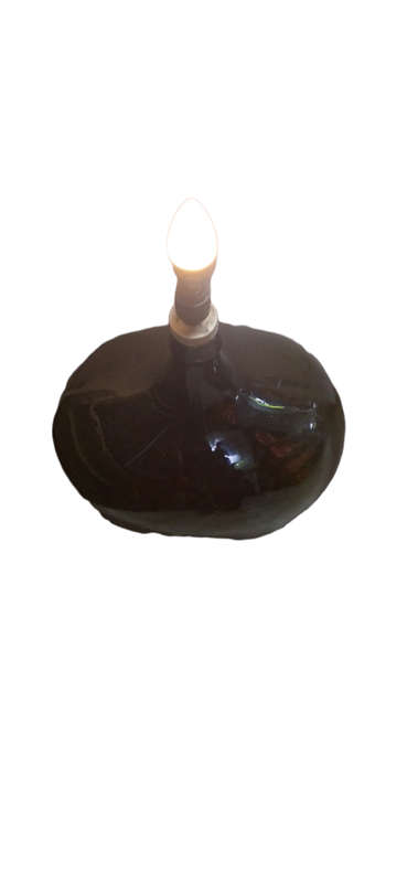 Antique Demijohn Large Bottle, Green