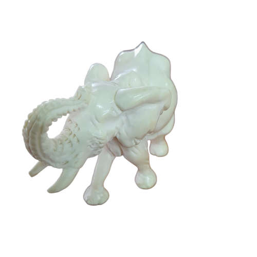 Handcarved Frans Khoza no.225 White Elephant
