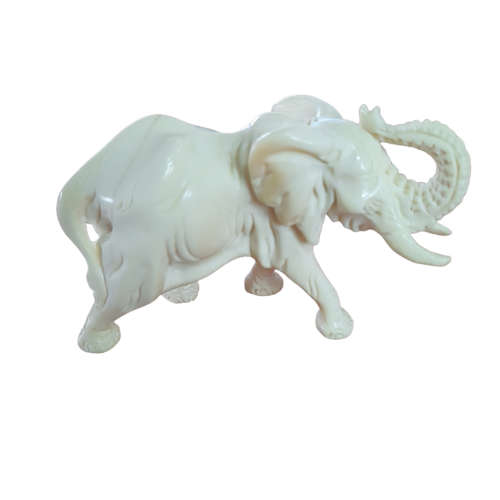 Handcarved Frans Khoza no.225 White Elephant