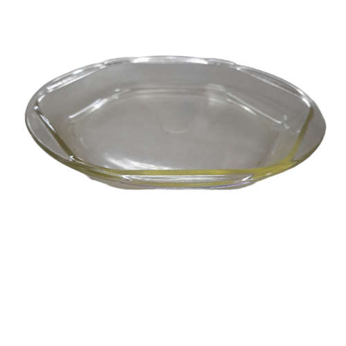 Vintage Pyrex Clear Glass Hexagonal Pie Plate #1203