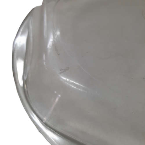 Vintage Pyrex Clear Glass Hexagonal Pie Plate #1203