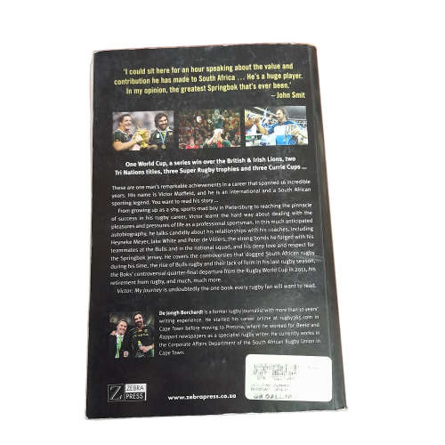 Victor My Journey - Victor Matfield Book
